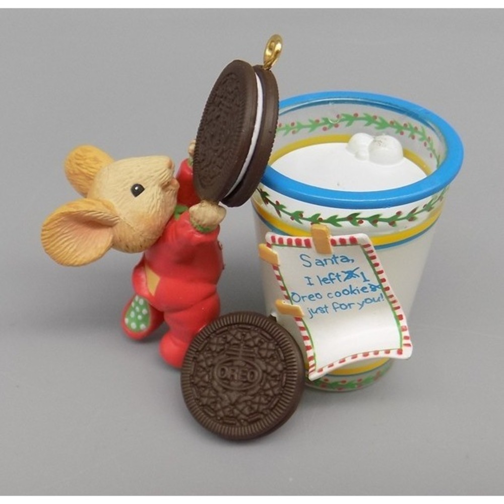 Oreo Cookies for Santa Ornament Mint in Box Carlton Cards Christmas Nabisco